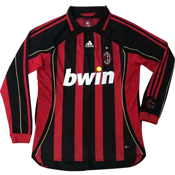 Camiseta AC Milan 1ª ML Retro 2006/2007 Rojo
